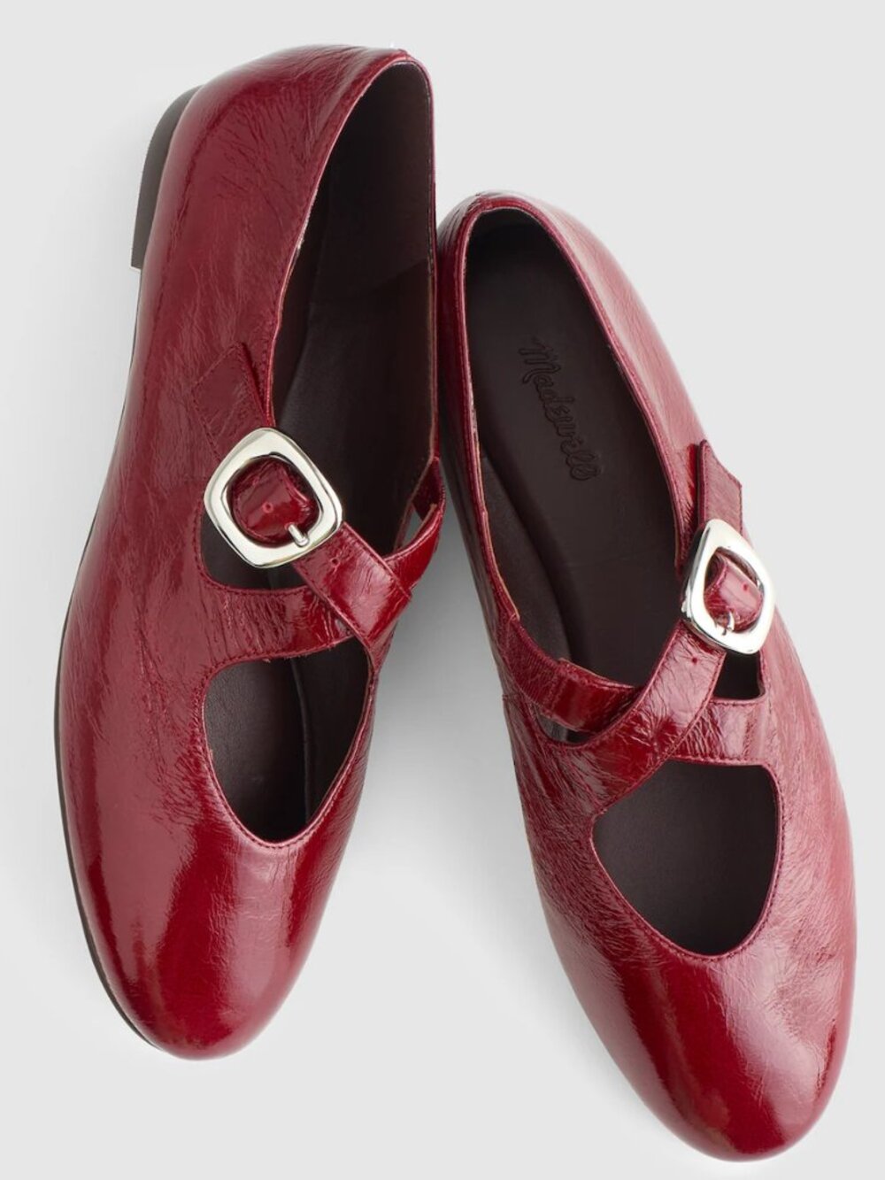 Madewell The Remy Crisscross Mary Jane Flat Size 8.5 NIB